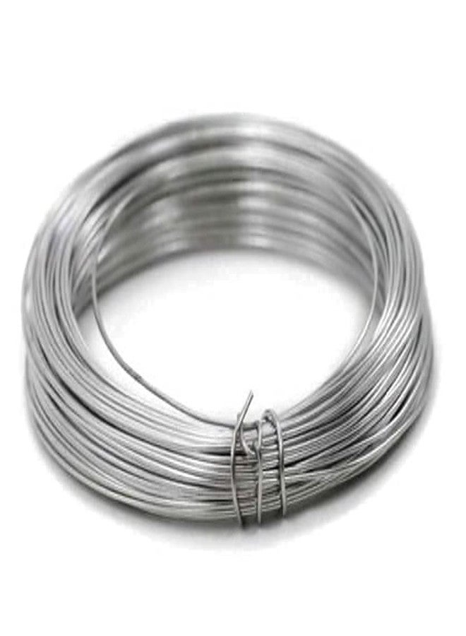 GREENARTZ® 33ft 2mm Silver Aluminum Craft Wire Soft and Flexible for DIY Manual Arts and Crafts - Image 1